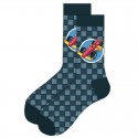 1 Pair Men's Socks Cute Fashion Novelty Colorful Socks Sports Outdoor Black and Yellow hosiery ankle socks