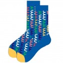 1 Pair Men's Socks Cute Fashion Novelty Colorful Socks Sports Outdoor Black and Yellow hosiery ankle socks
