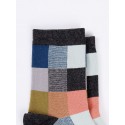 Men's 5 Pairs Socks Rainbow Multi Color Warm Spring & Summer Multi color Rainbow