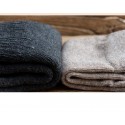 Men's 5 Pairs Socks Casual Socks Comfort Solid Colored Medium Fall & Winter Multi color Black Blue