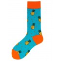 Comfort Novelty 1 Pair Men's Socks Socks Medium Black Harajuku happy socks men's funny combed cotton dress casual socks colorful novelty skateboard socks men Snack pattern