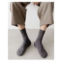 Men's 3 Pairs Socks Sport Socks / Athletic Socks Casual Socks Fashion Comfort Solid Colored Medium Fall & Winter White Black Army Green