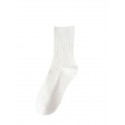 Men's 3 Pairs Socks Sport Socks / Athletic Socks Casual Socks Fashion Comfort Solid Colored Medium Fall & Winter White Black Army Green