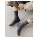 Men's 3 Pairs Socks Sport Socks / Athletic Socks Casual Socks Fashion Comfort Solid Colored Medium Fall & Winter White Black Army Green