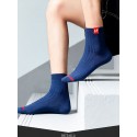 Men's 5 Pairs Socks Solid Colored Warm Spring & Summer Multi color