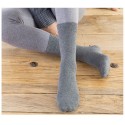 Men's 6 Pairs Socks Casual Socks Comfort Solid Colored Medium Fall & Winter Multi color Black 1 White