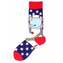 Men's 1 Pair Socks Mixed Color Sports and Outdoors Medium Spring, Fall, Winter, Summer Multi color Black 1 Green