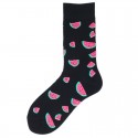 Men's 1 Pair Socks Mixed Color Sports and Outdoors Medium Spring, Fall, Winter, Summer Multi color Black 1 Green