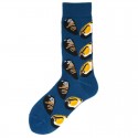 Men's 1 Pair Socks Mixed Color Sports and Outdoors Medium Spring, Fall, Winter, Summer Multi color Black 1 Green