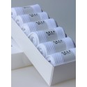 Men's 6 Pairs Socks Comfort Solid Colored Medium Spring & Summer Multi color White Black