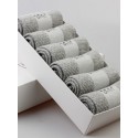 Men's 6 Pairs Socks Comfort Solid Colored Medium Spring & Summer Multi color White Black