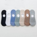 Men's 7 Pairs No Show & Liner Socks Comfort Plaid Checkered Multi Color Geometric Thin Summer Multi color