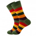 Men's 1 Pair Socks Fashion Novelty Cute Colorful Spring, Fall, Winter, Summer Rainbow Red Brown