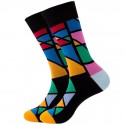 Men's 1 Pair Socks Fashion Novelty Cute Colorful Spring, Fall, Winter, Summer Rainbow Red Brown