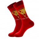 Men's 1 Pair Socks Fashion Novelty Cute Colorful Spring, Fall, Winter, Summer Rainbow Red Brown