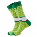 Men's 1 Pair Socks Fashion Novelty Cute Colorful Spring, Fall, Winter, Summer Rainbow Red Brown