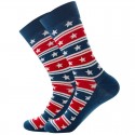 Men's 1 Pair Socks Fashion Novelty Cute Colorful Spring, Fall, Winter, Summer Black Green Blue