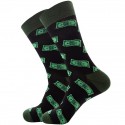 Men's 1 Pair Socks Fashion Novelty Cute Colorful Spring, Fall, Winter, Summer Black Green Blue