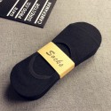 Men's 5 Pairs No Show & Liner Socks Fashion Comfort Solid Colored Thin Summer Spring & Summer Multi color White Black