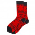Men's 1 Pair Socks Fashion Novelty Cute Colorful Spring, Fall, Winter, Summer White+Sky Blue Black Gray
