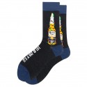 Men's 1 Pair Socks Fashion Novelty Cute Colorful Spring, Fall, Winter, Summer White+Sky Blue Black Gray