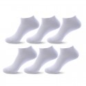 Men's 6 Pairs Socks Casual Socks Comfort Solid Colored Thin Spring & Summer Multi color White Black