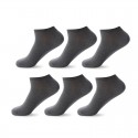 Men's 6 Pairs Socks Casual Socks Comfort Solid Colored Thin Spring & Summer Multi color White Black