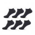 Men's 6 Pairs Socks Casual Socks Comfort Solid Colored Thin Spring & Summer Multi color White Black