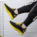 Men's Trainers Athletic Shoes Comfort Shoes Safety Shoes Work Sneakers Walking Shoes Canvas Mid-Calf Boots White Yellow Red Winter