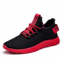 Men's Trainers Athletic Shoes Comfort Shoes Safety Shoes Work Sneakers Walking Shoes Canvas Mid-Calf Boots White Yellow Red Winter