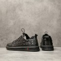 Men's Sneakers Leatherette Loafers Business Casual Daily Walking Shoes Leather Black Fall Winter