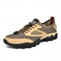 Men's Sneakers Crochet Sporty Sandals Outdoor Hiking Sandals Sporty Casual Classic Daily Outdoor PU Synthetics Black Khaki Blue Color Block Spring Summer