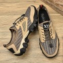 Men's Sneakers Crochet Sporty Sandals Outdoor Hiking Sandals Sporty Casual Classic Daily Outdoor PU Synthetics Black Khaki Blue Color Block Spring Summer