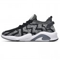 Men's Fashion Sneakers Air Cusion Summer Men Woven Casual Walking Shoes Front Lace-up Breathable Knitted Running Outdoor Sports Shoes Men Fall Spring