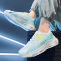 Men's Sneakers Comfort Shoes Casual Athletic Walking Shoes PU White / Blue White / Purple Gray Fall