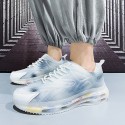 Men's Sneakers Comfort Shoes Casual Athletic Walking Shoes PU White / Blue White / Purple Gray Fall