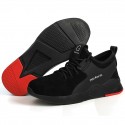 Unisex Trainers Athletic Shoes Sneakers Safety Shoes Sporty Classic Chinoiserie Office & Career Safety Shoes Suede Non-slipping Wear Proof Booties / Ankle Boots Black / Red Spring Summer