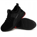 Unisex Trainers Athletic Shoes Sneakers Safety Shoes Sporty Classic Chinoiserie Office & Career Safety Shoes Suede Non-slipping Wear Proof Booties / Ankle Boots Black / Red Spring Summer