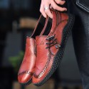 Men's Sneakers Loafers & Slip-Ons Classic British Daily Office & Career PU Booties / Ankle Boots Wine Black Brown Fall Spring