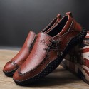 Men's Sneakers Loafers & Slip-Ons Classic British Daily Office & Career PU Booties / Ankle Boots Wine Black Brown Fall Spring