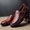 Men's Sneakers Loafers & Slip-Ons Classic British Daily Office & Career PU Booties / Ankle Boots Wine Black Brown Fall Spring