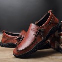 Men's Sneakers Loafers & Slip-Ons Classic British Daily Office & Career PU Booties / Ankle Boots Wine Black Brown Fall Spring