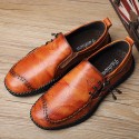 Men's Sneakers Loafers & Slip-Ons Classic British Daily Office & Career PU Booties / Ankle Boots Wine Black Brown Fall Spring