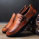 Men's Sneakers Loafers & Slip-Ons Classic British Daily Office & Career PU Booties / Ankle Boots Wine Black Brown Fall Spring
