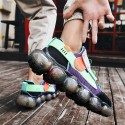 Men's Trainers Athletic Shoes British Daily Outdoor Walking Shoes Mesh Breathable Non-slipping Wear Proof Purple Yellow Orange Fall Summer