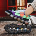 Men's Trainers Athletic Shoes British Daily Outdoor Walking Shoes Mesh Breathable Non-slipping Wear Proof Purple Yellow Orange Fall Summer