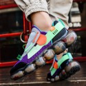 Men's Trainers Athletic Shoes British Daily Outdoor Walking Shoes Mesh Breathable Non-slipping Wear Proof Purple Yellow Orange Fall Summer