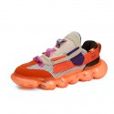 Men's Trainers Athletic Shoes British Daily Outdoor Walking Shoes Mesh Breathable Non-slipping Wear Proof Purple Yellow Orange Fall Summer