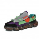 Men's Trainers Athletic Shoes British Daily Outdoor Walking Shoes Mesh Breathable Non-slipping Wear Proof Purple Yellow Orange Fall Summer