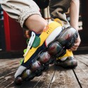 Men's Trainers Athletic Shoes British Daily Outdoor Walking Shoes Mesh Breathable Non-slipping Wear Proof Purple Yellow Orange Fall Summer